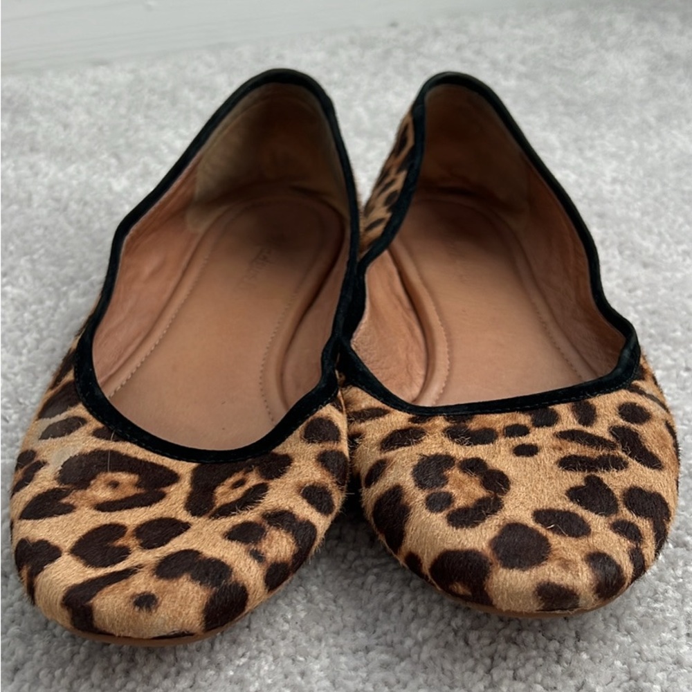 Madewell The Reid Ballet Flat in Leopard Calf Hair - size 10 (SOLD OUT)